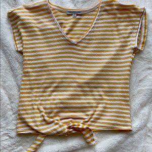 Yellow striped shirt